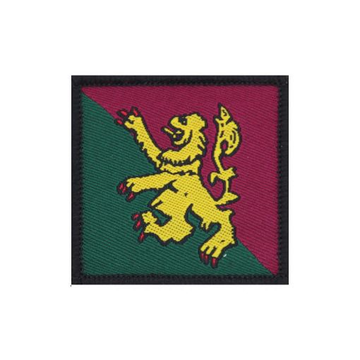 Picture of TRF - 51st Infantry Brigade - Gold Lion on Green/Maroon - Pack of 5