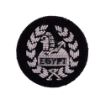 Picture of The Rifles Side Hat Back Badge - B/W Silver & Black