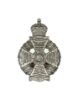 Picture of The Rifles Cross Belt Badge & Back Plate - Officers' & WOs' - Silver Plate - Burnished - Tudor Crown