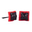 Picture of Rank Stars - Black - No1 Dress 5/8" - Red Felt Backing