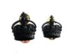 Picture of Metal Crown 5/8" - Black - Spike & Clutch Fitting - Pair - Tudor Crown