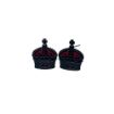 Picture of Metal Rank Crown - Black - No1 Dress 5/8" - Red Backing - Pair - Tudor Crown