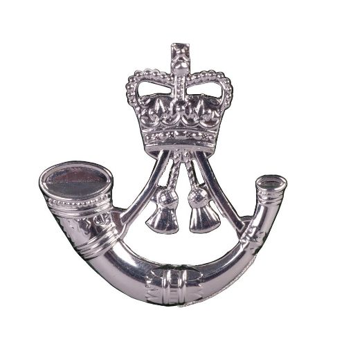 Picture of Pouch Badge - Rifles - Silver Plate- x 2 Screws & Nuts