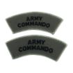 Picture of Army Commando Shoulder Title - Black on Olive    