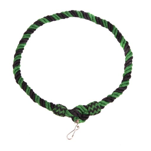 Picture of Officers Female Whistle Cord  - The Rifles - Green & Black - 2 Turks Head