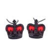 Picture of Metal Rank Crown - Black - No1 Dress 5/8" - Red Backing