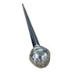 Picture of The Rifles 27" Black Leather Cane - Silver Plate - Tudor Crown