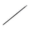 Picture of The Rifles RSM & Provost Cane - 36" Black Wood - Nickel Plated Thimble Cap - Tudor Crown