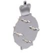 Picture of Rifles - Cross Belt Badge & Back Plate - Officers' & WOs' - Silver Plate