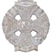 Picture of Rifles - Cross Belt Badge & Back Plate - Officers' & WOs' - Silver Plate
