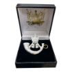 Picture of The Rifles Cap Badge - Sterling Silver In Presentation Box - Tudor Crown