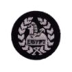 Picture of The Rifles Side Hat Back Badge - B/W Silver & Black