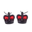Picture of Metal Rank Crown - Black - No1 Dress 5/8" - Red Backing