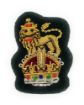 Picture of Beret Badge - Staff Officer - Rifle Green Ground - Tudor Crown